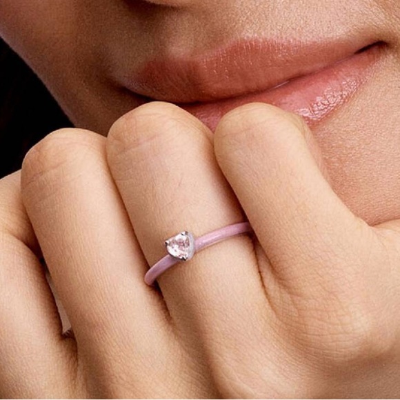 Pandora Pink Chakra Heart Ring - Picture 2 of 2
